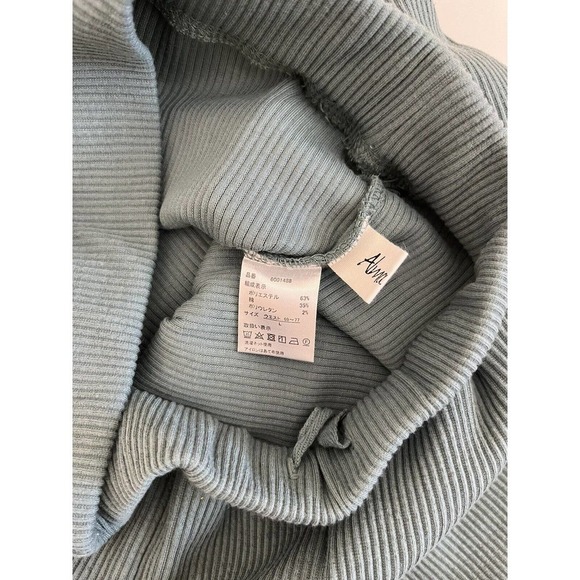 Alma Design Wide Leg Cropped Pants Size L Pull on in Green Pockets - Picture 5 of 10